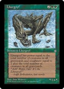 Ice Age's Lhurgoyf card.